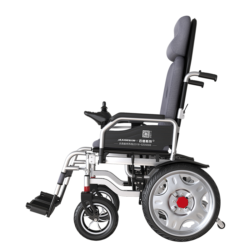 DLY-811 Dual Motors Portable High Back Lying Electric Wheelchair