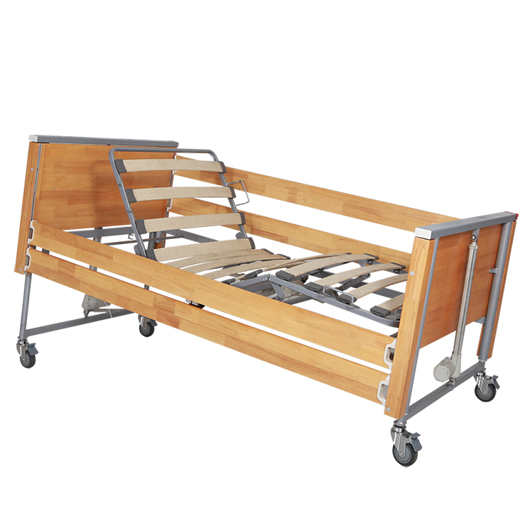 German Style 01 Foldable Multi-Functional Wooden Electric Home Nursing Bed